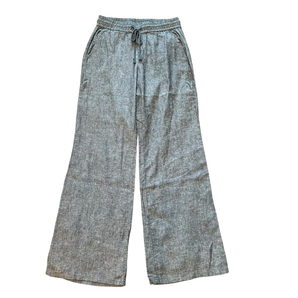 NWT SOHO Street NY & Co. Gray Linen Wide Leg Pants - Size Small - Picture 7 of 15